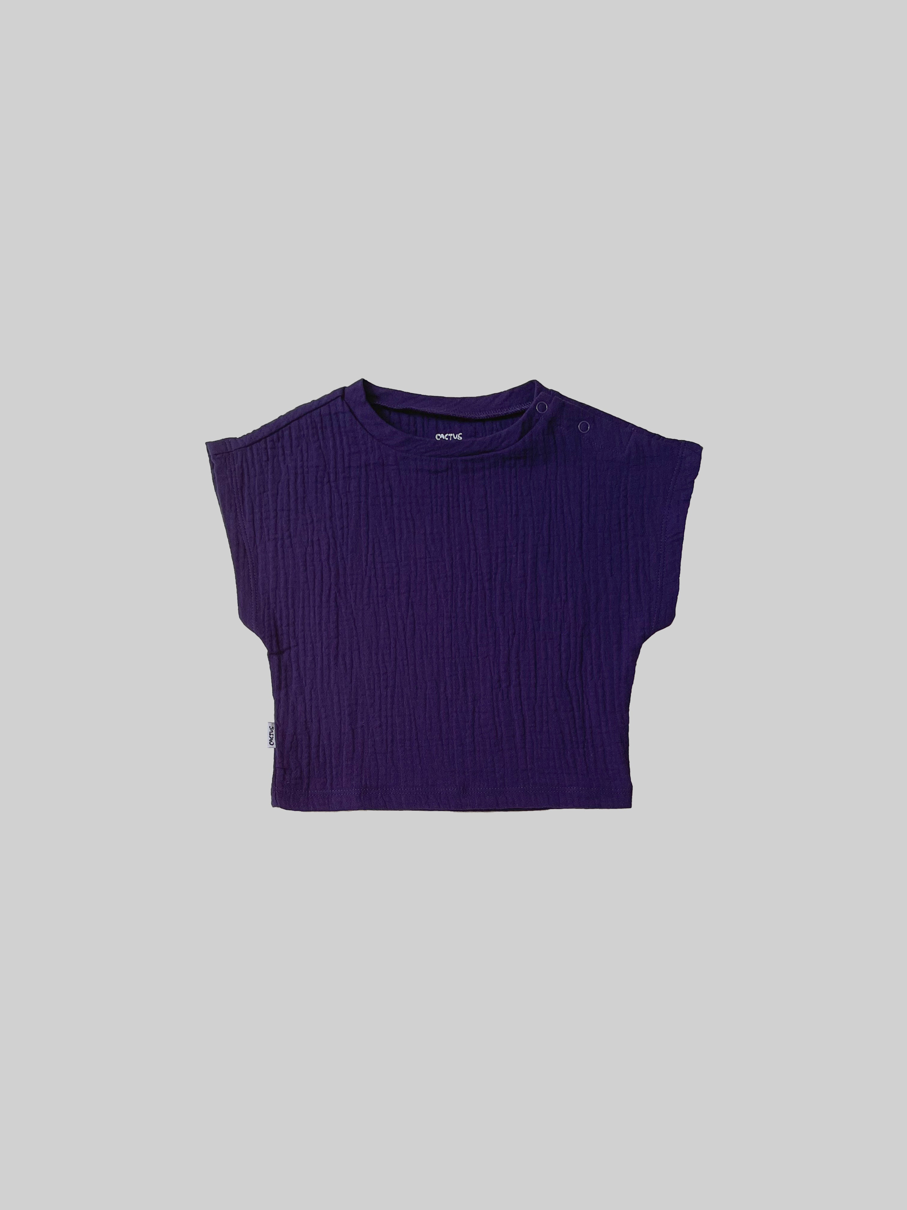 Solid Organic Muslin Tee – CACTUS