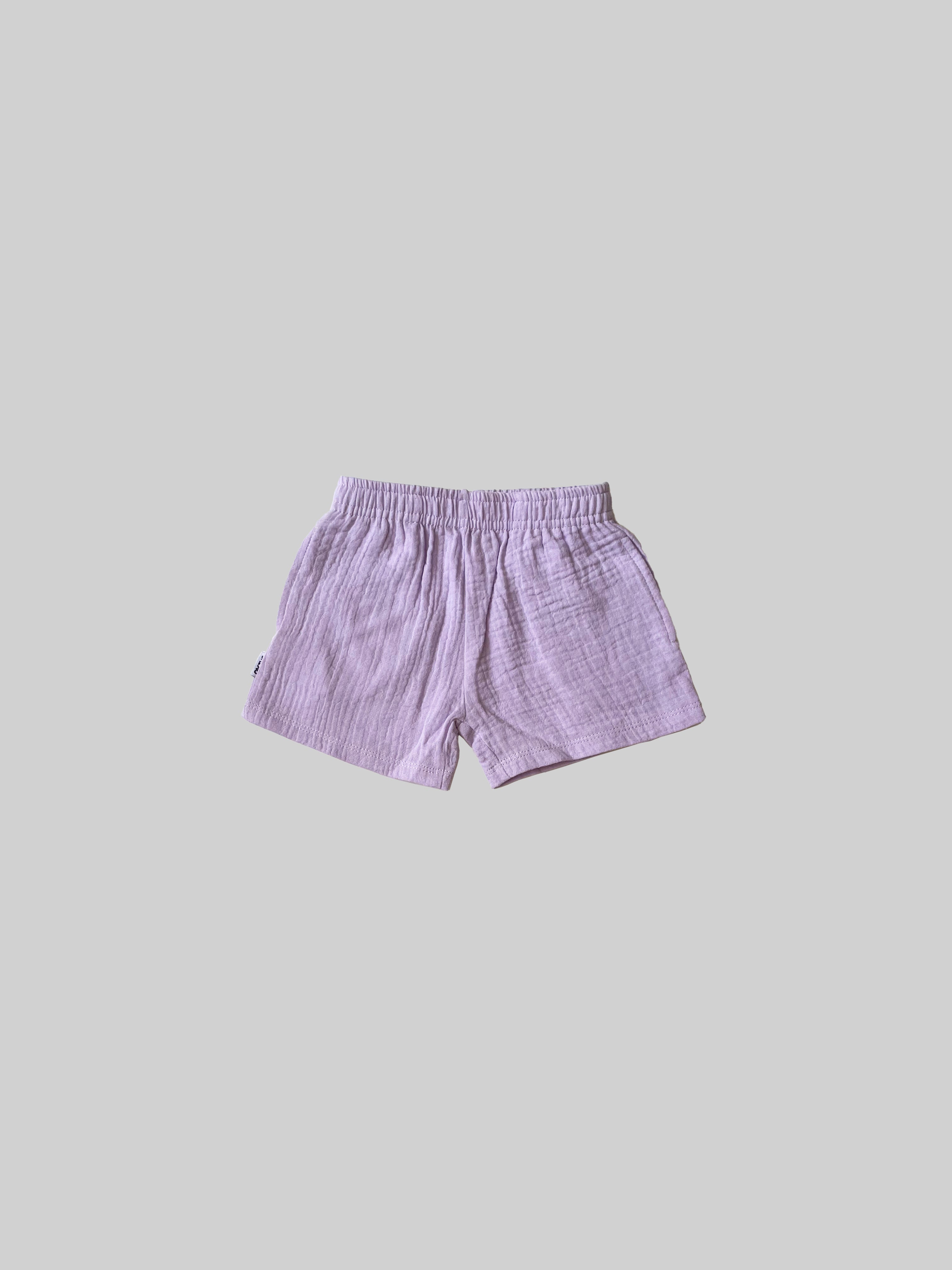 Solid Organic Muslin Shorts