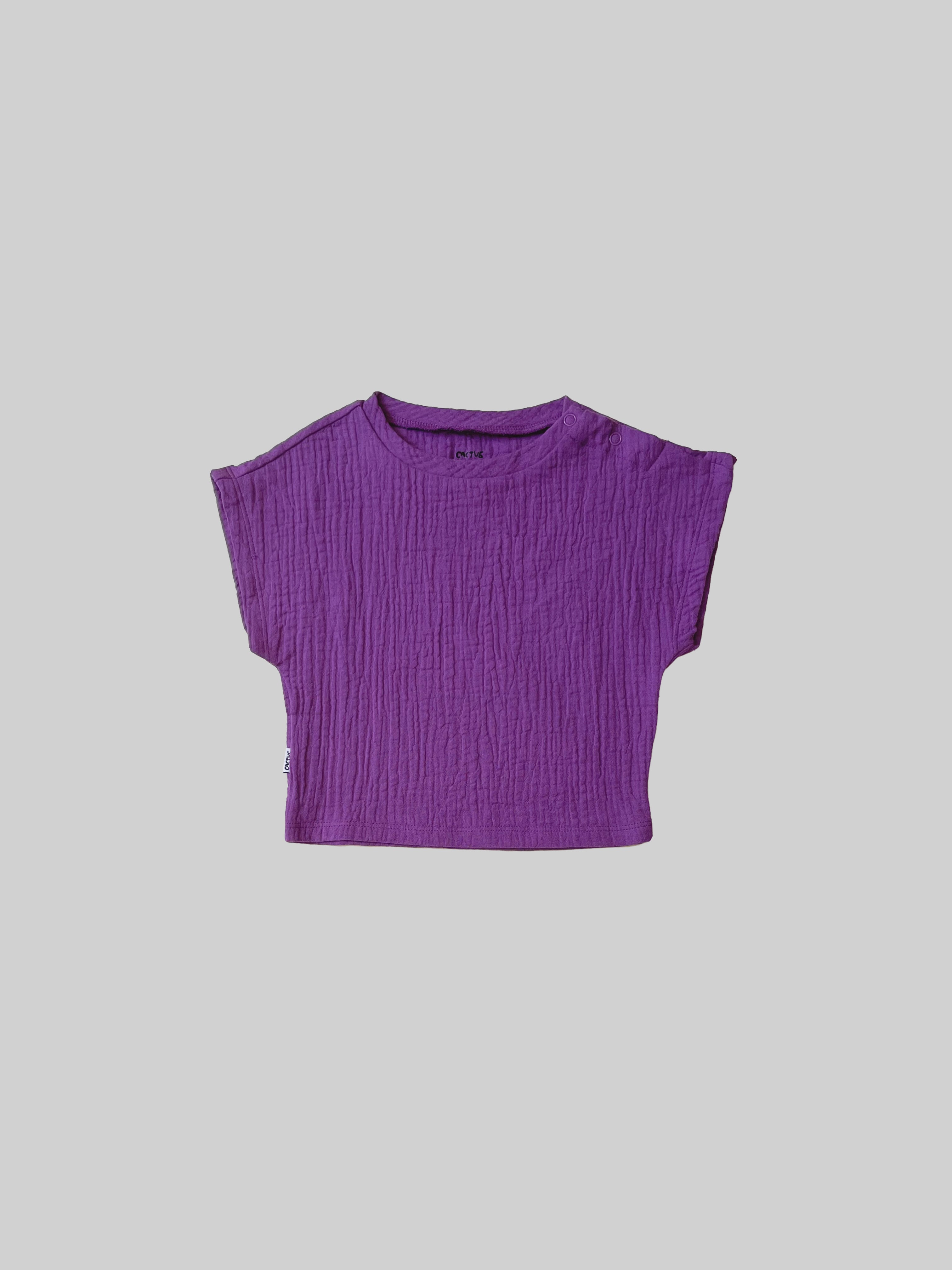 Solid Organic Muslin Tee – CACTUS