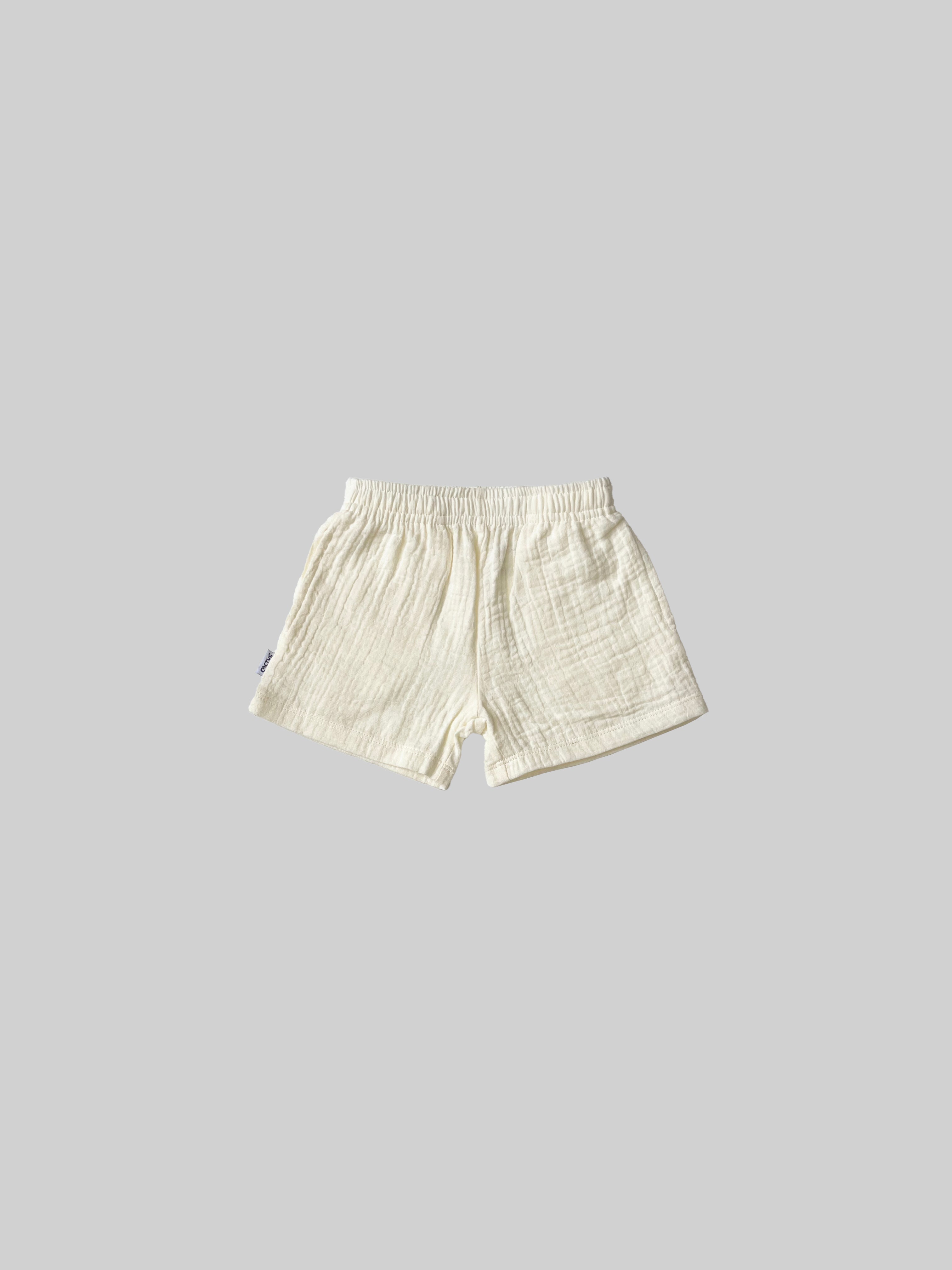 Solid Organic Muslin Shorts