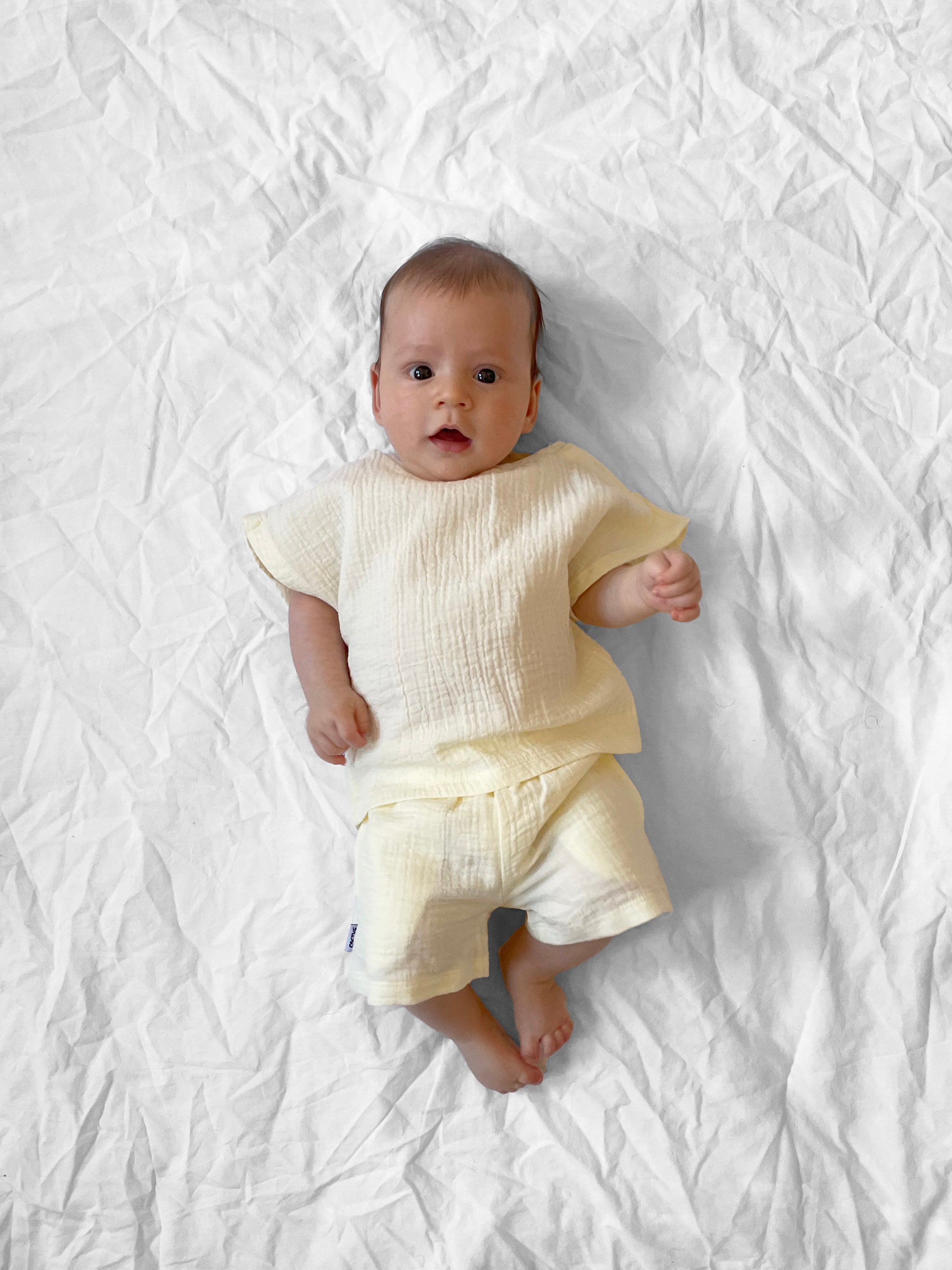 Solid Organic Muslin Shorts