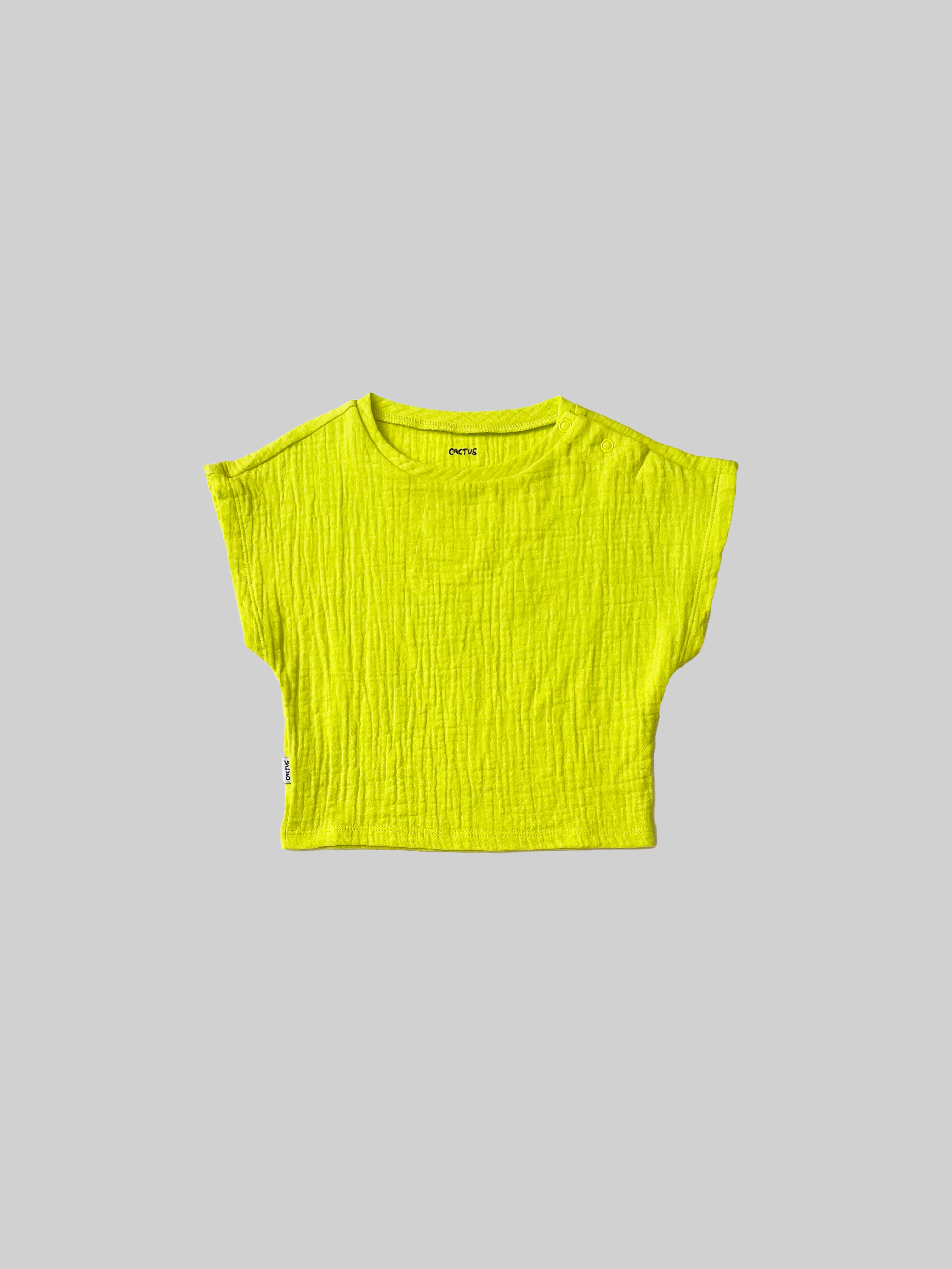 Solid Organic Muslin Tee – CACTUS