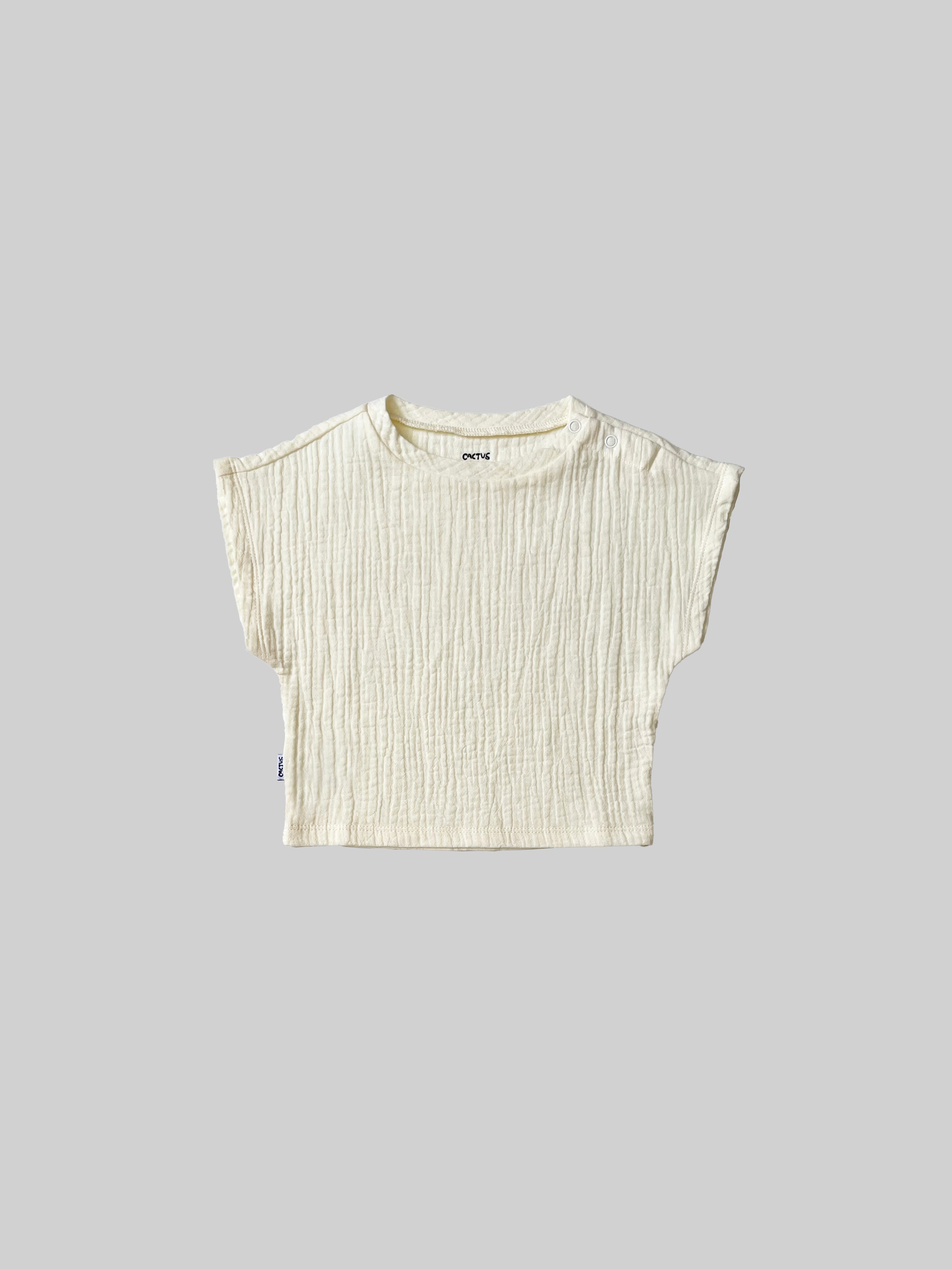 Solid Organic Muslin Tee – CACTUS